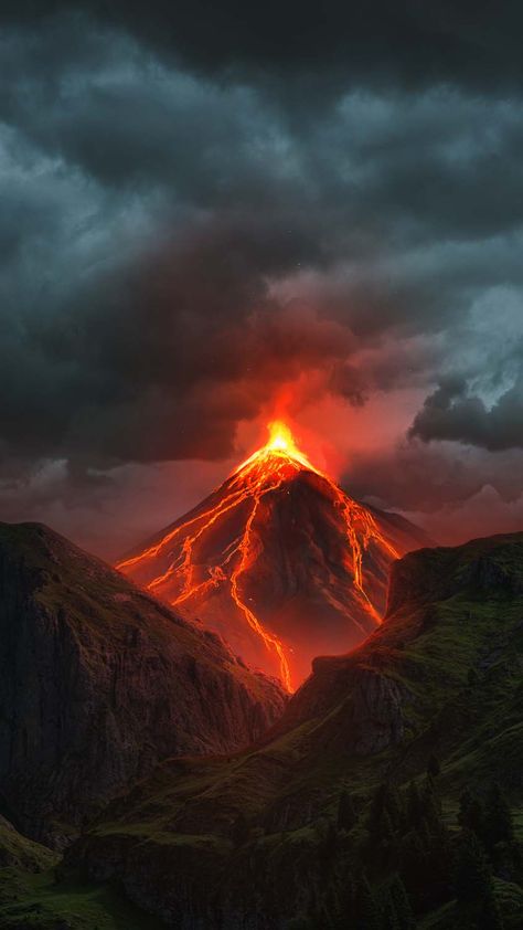 Lava Volcano IPhone Wallpaper HD - IPhone Wallpapers : iPhone Wallpapers Pikachu Cat, Iphone Wallpaper Modern, Iphone Wallpapers Hd, Iphone Wallpaper Hd, Wallpapers Ipad, Dream Landscape, Ipad Wallpapers, Nature Wallpapers, Lion Pictures