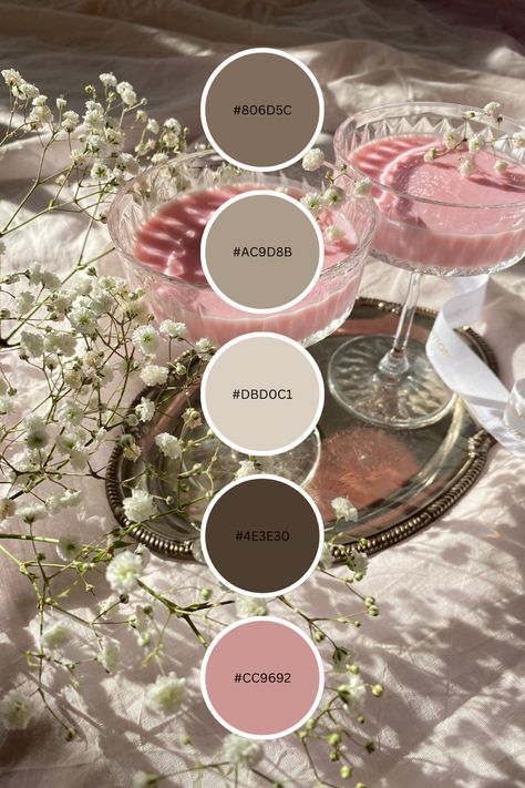 Use this color palette/color combo for inspiration on your next project! #colorpalette #color #femininity #girly #colorcombos #fancy Princess Core Color Palette, Romantic Academia Palette, Color Palette Royale High, Earthy Feminine Colour Palette, Coquette Pallete, Royal High Color Palette Codes, Aphrodite Color Palette, Royale High Color Palette, Fancy Color Palette