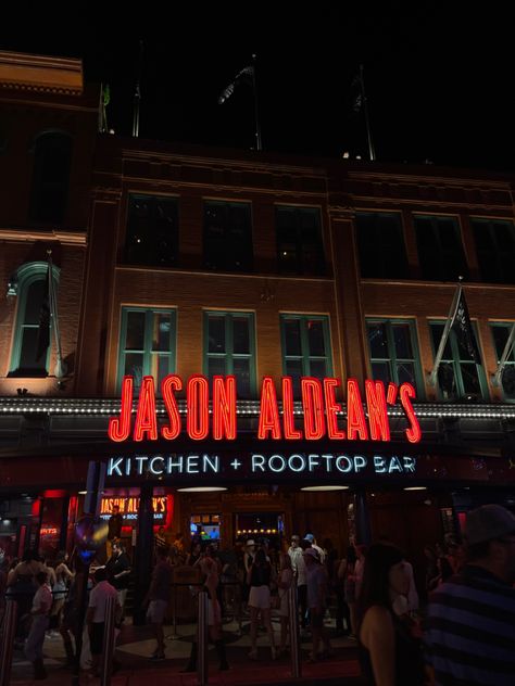 Broadway Nashville Tennessee Pictures, Jason Aldean Bar Nashville, Nashville Date Ideas, Jason Aldean Aesthetic, Nashville Aesthetic Pictures, Downtown Nashville Aesthetic, Nashville Asethic, Broadway Street Nashville, Places In Nashville