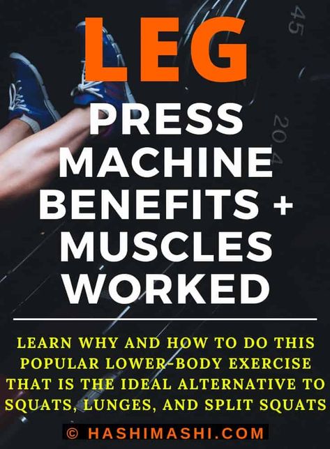 Leg Press Benefits - Learn why and how to do this popular lower body exercise that is the ideal alternative to squats and lunges.

leg press benefits | benefits of leg press | leg press machine benefits | benefits of the leg press machine | vertical leg press benefits | seated leg press benefits Leg Press Benefits, Squats Muscles Worked, Seated Leg Press, Build Muscle At Home, Split Squats, Lifestyle Transformation, Leg Press Machine, Squats And Lunges, Muscular Endurance