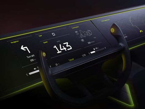 ALTRO - racing car concept Racing Interior, Car Cockpit, Car Dashboard Design, Car Interface Design, Cyberpunk Car Interior, Hmi Design Car Ui, Steering Wheel Design Concept, Future Concept Cars, Car Ui