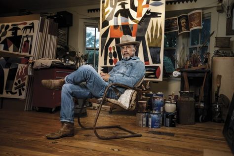 Jon Flaming - Biography | Artspace111 | Contemporary Texas Art Marsden Hartley, Stuart Davis, Middle America, Wayne Family, Small Town America, Western Artist, Texas Art, Texas Artist, Oil Rigs