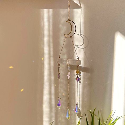 Illuminate your home with a Selenite Suncatcher! 🌿 Selenite is the ultimate crystal for cleansing, clarity, and spiritual connection. It clears negative energy, promotes calm, and brings a peaceful ambiance to any room. Perfect for grounding your space and raising its vibration. 🌸 Selenite Suncatcher, Spiritual Aesthetics, Witchy Room, Clear Negative Energy, Spiritual Connection, Negative Energy, Suncatchers, Spirituality, Art Pieces