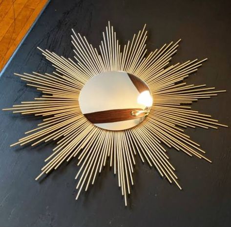 Gold Starburst Wall Decor, Gold Mirror Decor, Mirror Wall Decor Living Room Modern, Sunburst Mirror Wall, Starburst Mirror Wall, Wall Mirror Decor Living Room, Sunburst Mirrors, Gold Sunburst Mirror, Sunburst Wall Art