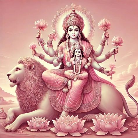 🌸✨ Skandamata - The Benevolent Mother of Lord Skanda ✨🌸 On the fifth day of Navratri, we honor Skandamata, the loving and compassionate mother of Lord Skanda (Kartikeya), the God of War. She is depicted holding her divine child in her lap, signifying the powerful bond between a mother and her child. With four hands and seated on a lotus, she represents motherly strength and nurturance. As we chant the sacred mantra "Om Devi Skandamatayai Namah" on this Panchami, the 5th day of Navratri, we a... 5th Day Of Navratri, Lord Skanda, Four Hands, A Mother, Mantra, Lotus, This Is Us