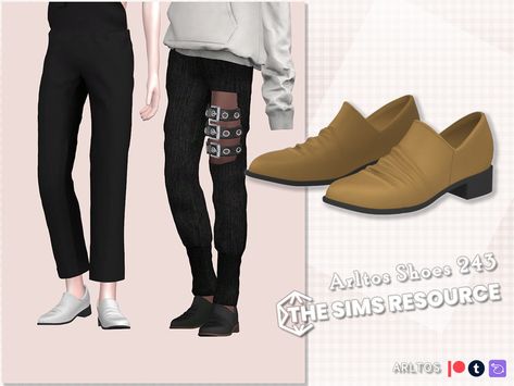 The Sims Resource - Simple Loaf male Cc Shoes, Male Shoes, Sims 4 Teen, Unisex Clothes, Cc Sims, Sims Community, Ts4 Cc, Elegant Shoes, The Sims Resource