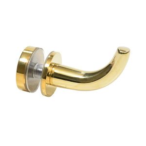 CRL Unlacquered Brass Designer Robe Hook | CRL Glass Railing System, Tissue Paper Roll, Shower Door Hardware, Shower Rods, Sliding Door Systems, Robe Hooks, Frameless Shower Doors, Glass Railing, Sliding Shower Door