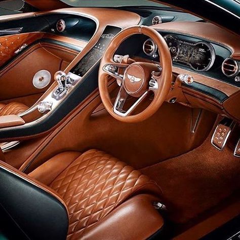 The ultimate luxury car interior... The Bentley Speed 6! Tag someone that needs this car!! 😍 Bentley Exp 10, Bentley Interior, Decorating Games, Bentley Continental Gt Speed, Interior Design Colleges, Expensive Decor, Luxury Boat, Interior Luxury, Bentley Continental Gt