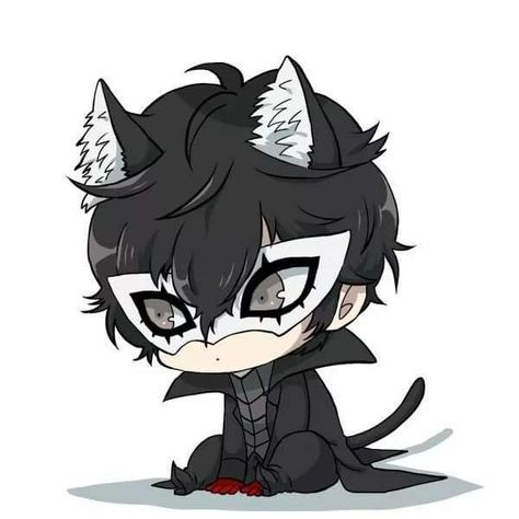 Persona 5 Chibi, Joker Chibi, Persona Joker, Joker Persona 5, Spidersona Ideas, Ren Amamiya, Best Rpg, Persona 5 Joker, Akira Kurusu