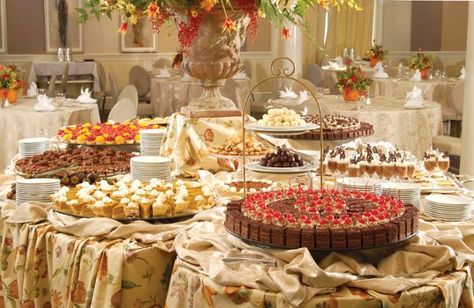 Moving Cake, Pie Buffet, Buffet Wedding Reception, Wedding Buffet Food, Elegant Thanksgiving, Cakes And Desserts, Party Food Buffet, Cake Pie, Reception Food