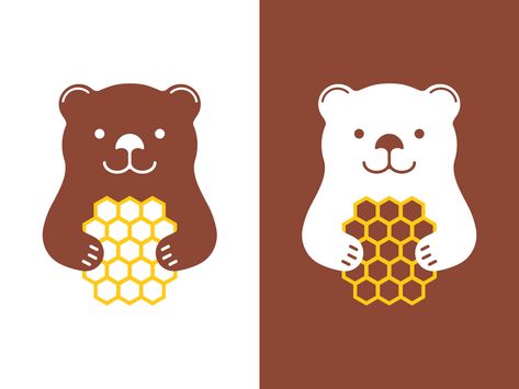 A collection of design inspiration titled Cute Animals by Cynthia Tizcareno Bear Logo Design, Happy Bear, Fashion Illustration Poses, Logo Design Concept, Business Cards Photography, Card Photography, Bear Logo, Branding Logo Design, Learning Design