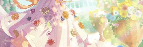 Notion Banners Anime, Pink Genshin Header, Chiori Genshin Banner, Bandori Header, Notion Cover Pink Gif, Chisato Shirasagi, Twt Banner, Notion Cover, Twitter Banners