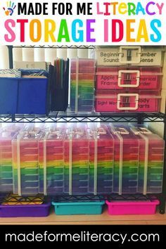 Photo Box Storage Ideas Classroom, Made For Me Literacy, Task Box Organization, 1st Year Kindergarten Teacher, Learn Braille, Classroom Storage Solutions, Special Education Classroom Setup, Teacher Storage, Organized Classroom