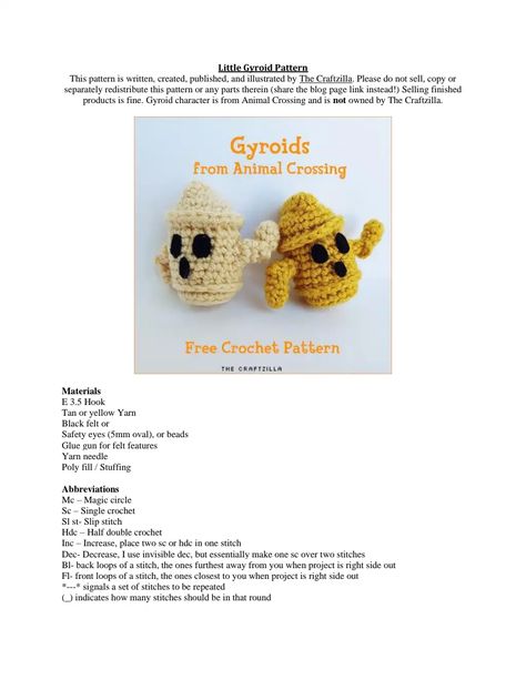 Black Felt, Half Double Crochet, Yarn Needle, Slip Stitch, Double Crochet, Animal Crossing, Free Crochet Pattern, Free Crochet, Crochet Patterns