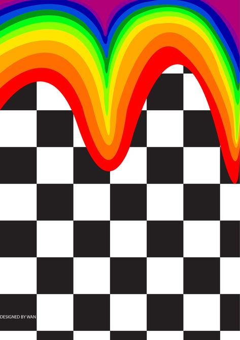 Checkerboard Wallpaper, Rainbow Checkerboard, Checker Wallpaper, Color Checker, Room Redesign, Rainbow Background, Backgrounds Phone Wallpapers, Checkered Pattern, Peace Symbol