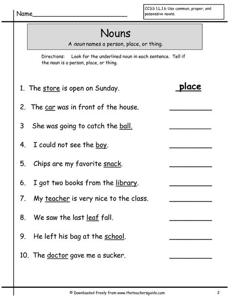 First Grade Noun Worksheets Nouns Worksheet Kindergarten, Nouns First Grade, Common Nouns Worksheet, Proper Nouns Worksheet, Worksheets For Class 1, Materi Bahasa Inggris, Common And Proper Nouns, Possessive Nouns, Common Nouns