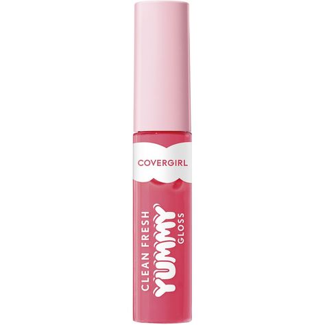 Yummy Lip Gloss, Clean Fresh Yummy Gloss, Yummy Gloss, Covergirl Clean Fresh, Nude Liquid Lipstick, Girls Lip Gloss, Plump Lips, Sheer Shades, Lipstick Kit