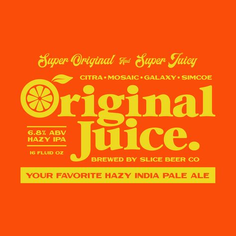 Juice Branding, Label Image, Weekly Inspiration, Type Treatments, Design Fields, Branding Logo Design, Best Graphics, Pale Ale, Design Graphique