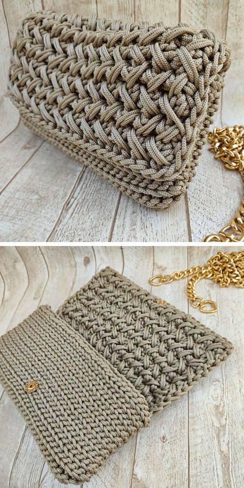 Fashionable Crochet Clutch Purse Patterns for Special Events Crochet Clutch Purse, Clutch Purse Pattern, Crochet Clutch Pattern, Kids Sweater Pattern, Crochet Football, Crochet Clutch Bags, Crochet Baby Jacket, Crochet Placemat Patterns, Clutch Pattern