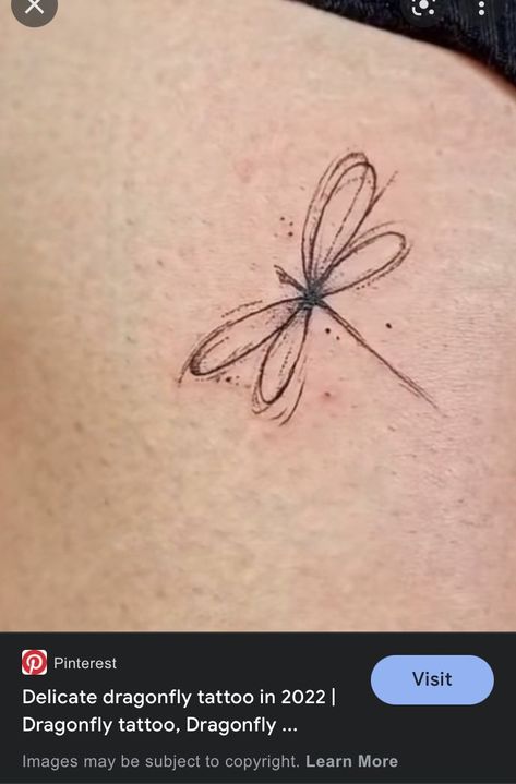 Dragonfly Underboob Tattoo, Dragon Fly Tattoo Simple, Dragonfly Tattoo Simple, Dragonfly Tattoo Ideas Unique, Back Of Ankle Tattoo, Small Dragonfly Tattoo, Mommy Daughter Tattoos, Unique Small Tattoo, Aquarius Tattoo