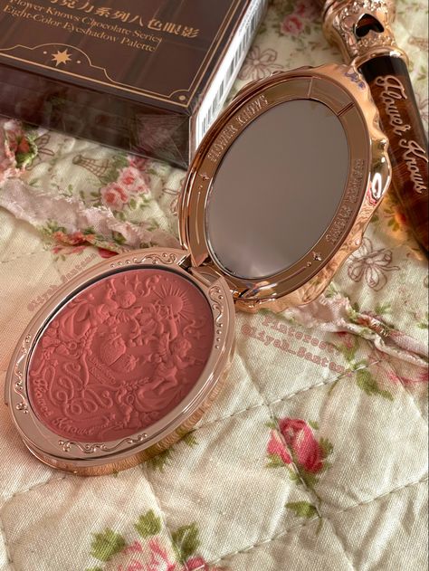 Strawberry Rococo, Coquette Makeup, Antique Medallion, Flower Knows, Point Blank, Magical Makeup, Gloss À Lèvres, Cruelty Free Brands, Fancy Makeup