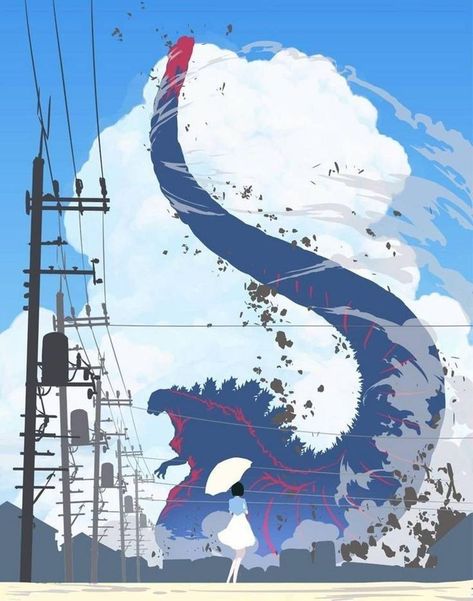 Godzilla Wallpaper Iphone, Shin Godzilla Wallpaper, Scene Composition, Manga Novel, Monster Verse, Shin Godzilla, Godzilla Comics, Godzilla Wallpaper, All Godzilla Monsters