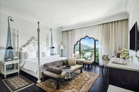 Fairmont Jaipur, Indian Wedding Venue, Hotel Bedroom Design, Interior Design Living Room Modern, Luxury Bedrooms, Indian Interiors, Fairmont Hotel, Luxury Bedroom Design, Guest Experience