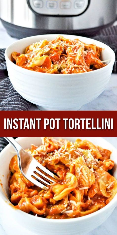 Tortellini in a bowl Instant Pot Tortellini, Tortellini Recipe, Instant Pot Pasta Recipe, Tortellini Recipes, Tortellini Pasta, Carbonara Recipe, Easy Pasta Dishes, Pasta Ingredients, Hearty Meal