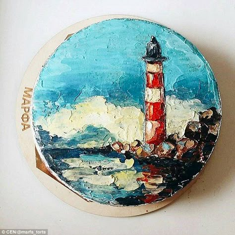 Is it too good to eat? Lighthouse impressionist painting created into a cake... Impressionist Cake, Painting On Cake, Lighthouse Cake, Is It Cake, Paint Cake, Painting Cake, Famous Works Of Art, Cake Painting, Painted Cake