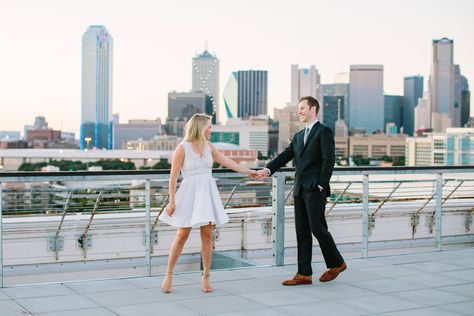 Elf Wedding, Wedding Redo, Dallas Engagement Photos, Dallas Photography, Dallas Engagement, Engagement Picture Outfits, Venue Inspiration, Dallas Skyline, January Wedding