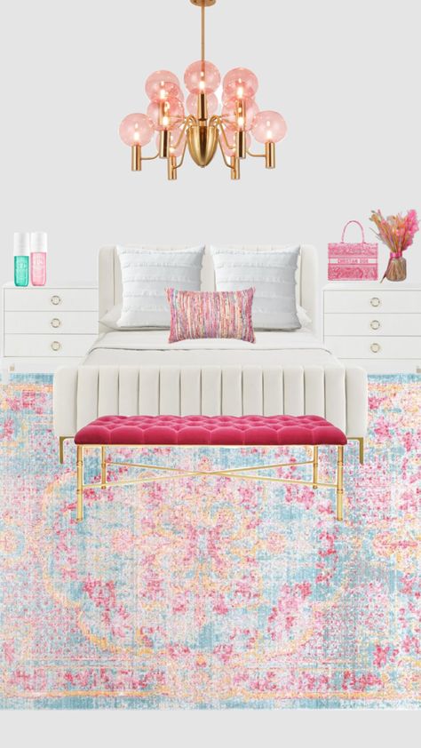 Ideas For Big Bedrooms, Pink And Blue Dorm Room, Auburn Dorm, Eclectic Coastal, Front Yard Flower Bed, Boho Modern Farmhouse, College Dorm Room Inspiration, Scandinavian Hygge, Farmhouse Contemporary