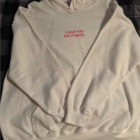 This Hoodie Is From The Lonely Ghost, It's A Women's Xl That Is Too Big For Me. It Does Not Include Tags, But It Has Never Been Worn. I Purchased It Last August And Would Like For It To Go To A Good Home Nike Winter Jackets, Hoodie Design Ideas, Lonely Ghost, Big Hoodies, Ghost White, Baggy Hoodie, Christian Hoodies, Trendy Hoodies, Embroidery Hoodie