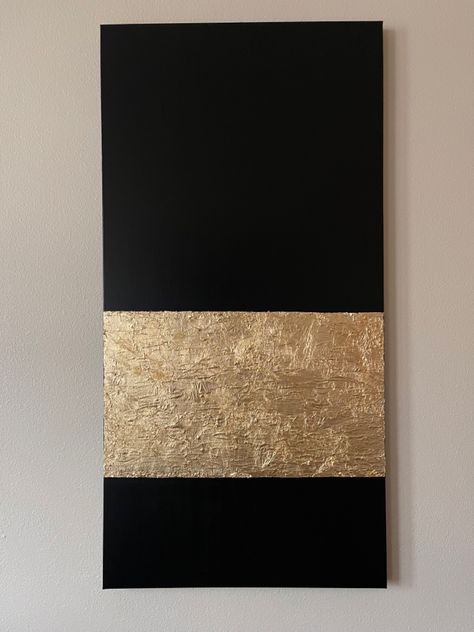 Black And Gold Artwork, Pop Art Interior Design, Clock Artwork, Interior Design Art Deco, Clare Paint, Black Gold Art, Black And Gold Art, Modern Art Canvas Painting, Gold Art Painting