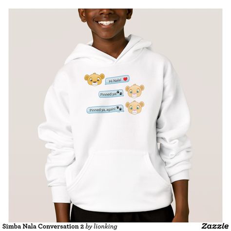 Simba Nala Conversation 2 Hoodie Simba And Nala, King Simba, Lion King Simba, Disney Lion King, Cool Store, Boys Hoodies, Lion King, Boys Shoes, Cute Love