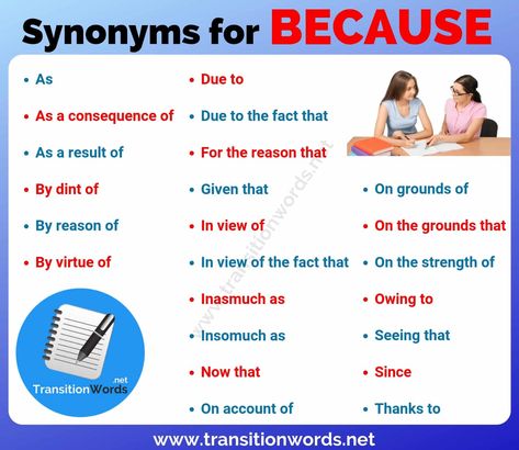 Words to Use Instead of BECAUSE: Helpful List of 23 Synonyms for Because with Examples Words To Use Instead, Improve Writing Skills, Study Stuff, Economic Problems, Improve Writing, Writing Curriculum, Story Writing Prompts, Transition Words, Essay Writing Skills