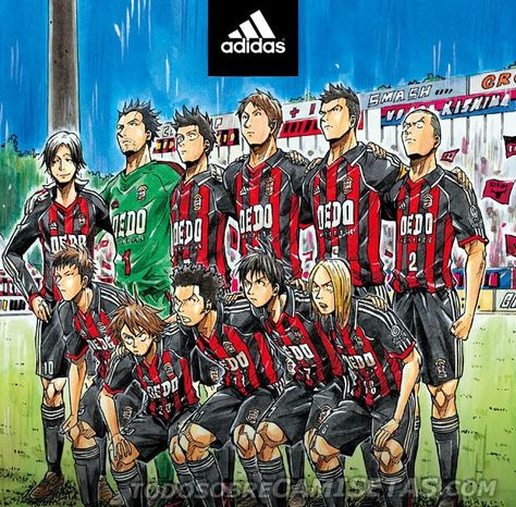 East Tokyo united! Football Drawing, Original Songs, Red Giant, Art Poetry, Detective Conan Wallpapers, Blue Background Images, Captain Tsubasa, Graffiti Wallpaper, Black Clover Anime