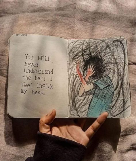 Inside My Head, Journal Inspiration Writing, Never Understand, Diy Journal Books, Meaningful Drawings, Bullet Journal Diy, Art Journal Therapy, Easy Doodle Art, Bullet Journal Design Ideas