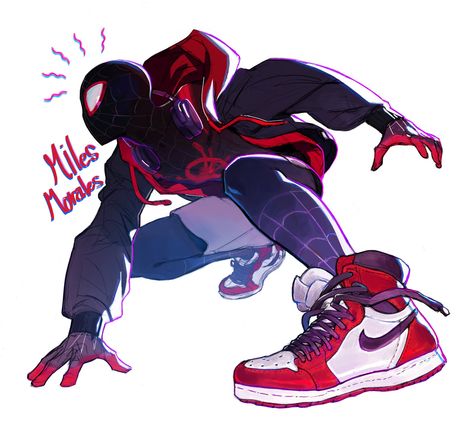 Spiderman Poses, Running Pose, Miles Spiderman, Spiderman Drawing, Ultimate Spider Man, Deadpool And Spiderman, Miles Morales Spiderman, Marvel Characters Art, Comic Book Superheroes