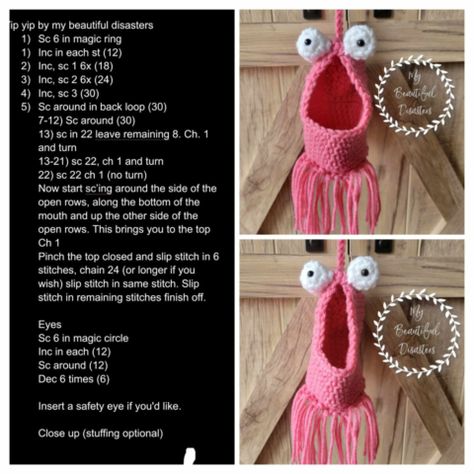 Wide Mouth Martian Crochet Sacks AKA Yip-Yips - Repeat Crafter Me Sesame Street Martians Crochet, Crochet Yip Yips, Free Crochet Patterns For Yip Yips, Yup Yip Crochet Pattern, Yup Yips Crochet, Mini Yip Yip Crochet Pattern Free, Free Yip Yip Crochet Pattern, Mini Yip Yip Crochet Pattern, Yup Yup Crochet Pattern