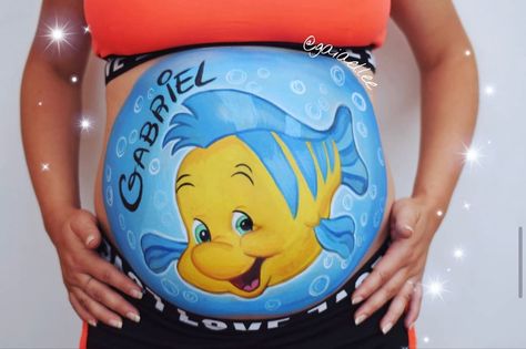 Bellypainting little mermaid Pregnant Belly Painting, Belly Painting, Pregnant Belly, Baby Party, Baby Halloween, The Little Mermaid, Mermaid, Instagram, Art