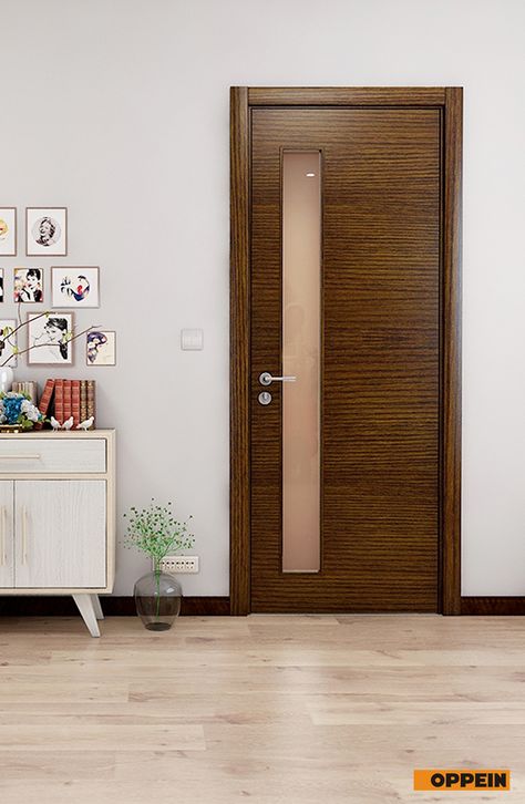 Wooden doors Pintu Hpl, Modern Interior Door, Flush Door, Chinese Interior, Apartment Door, Dressing Table Design, Flush Doors, Main Door Design, Main Door