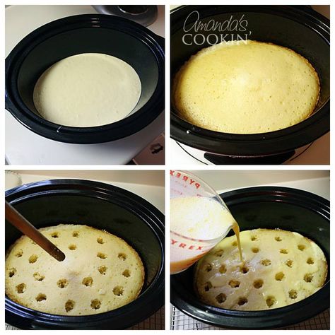 Crockpot Vanilla Cake, Crock Pot Cakes 3 Ingredients, Slow Cooker Cake Mix Recipes, Cake In The Crockpot, Crock Pot Cake Recipes, Crockpot Cakes, Crock Pot Cake, Crockpot Cake Recipes, Pudding Cake Mix