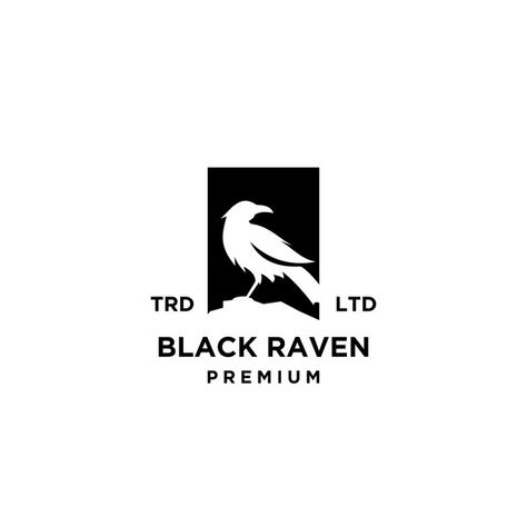 Raven Logo Design, Crow Logo, Work Logo, Raven Logo, Flash Tattoos, Bar Logo, Retro Logos, Design Research, Box Logo