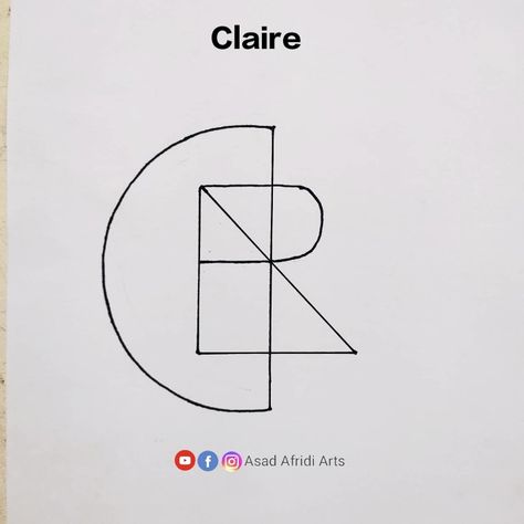 Claire Tattoo Name, Claire Tattoo, Claire Name, Calligraphy Names, Boy Girl Names, Calligraphy Name, Subscribe My Youtube Channel, Name Tattoos, Get A Tattoo