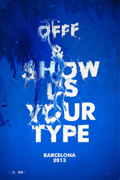 Typeverything.comOFFF Inspiration Typographie, Best Typography, Typography Images, Water Poster, Typo Design, 타이포그래피 포스터 디자인, Sport Poster Design, Poster Design Inspiration, Typographic Poster