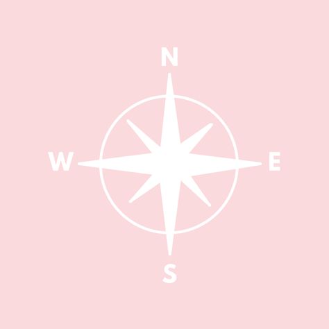 Pink Compass Icon, Compass App, Pastel Pink Icons:), Compass Icon, Iphone Logo, Compass Logo, Pink Icons, Baby Pink Aesthetic, Cute App