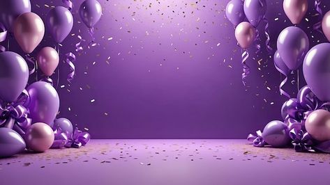 Birthday Purple Background, Purple Birthday Background, Birthday Loading, Background Violet, Happy Birthday Background, Birthday Background Design, Purple Birthday, Celebration Background, Background Template