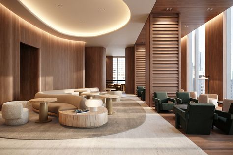 Lobby Seating, Lounge Interiors, Lobby Lounge, Hotel Lounge, Lobby Interior, Frank Gehry, Lobby Design, Lounge Design, Hotel Interior