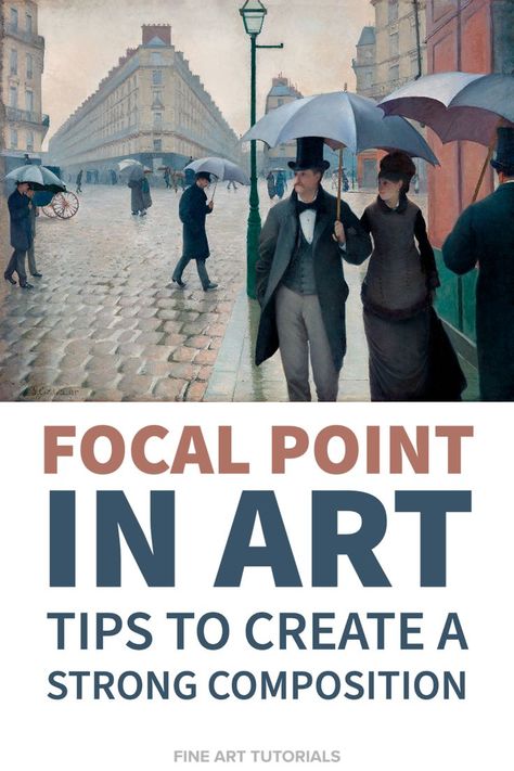 Artworks with strong focal points are aesthetically pleasing and lead the viewer's eye into the piece. #focalpoint #focalpointart #compositioninart #paintingcomposition #paintingtutorials #arttutorials #beginnerart #visualart Focal Point In Art, Art Steps, Focal Point Art, Strong Composition, Palm Tree Art, Art Advice, Oil Painting Tutorial, Beginner Art, Art Terms