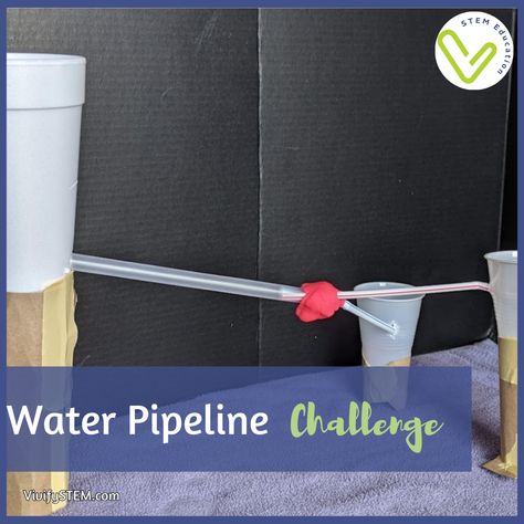 Water STEM Activity: Design a Water Pipeline! — Vivify STEM Stem Activities Middle School, Elementary Stem Activities, Water Pipeline, Stem Curriculum, Stem Elementary, Teamwork Skills, Stem Lesson, Engineering Design Process, Engineering Challenge